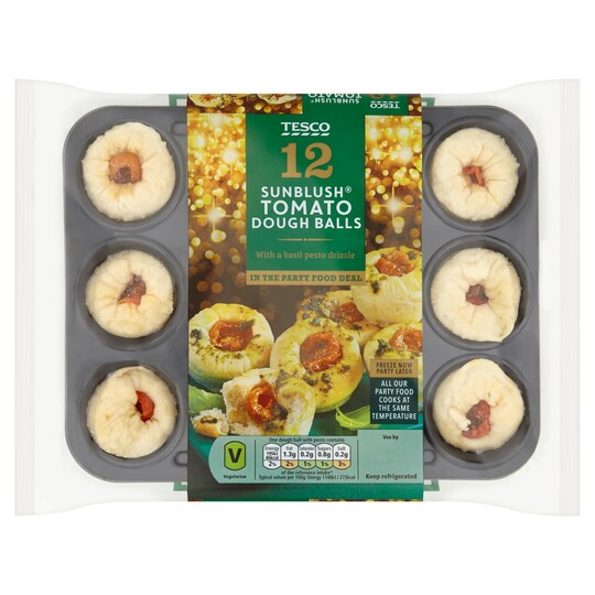 Tesc 12 Sunblush Tomato Dough Balls 185G Tesco Groceries