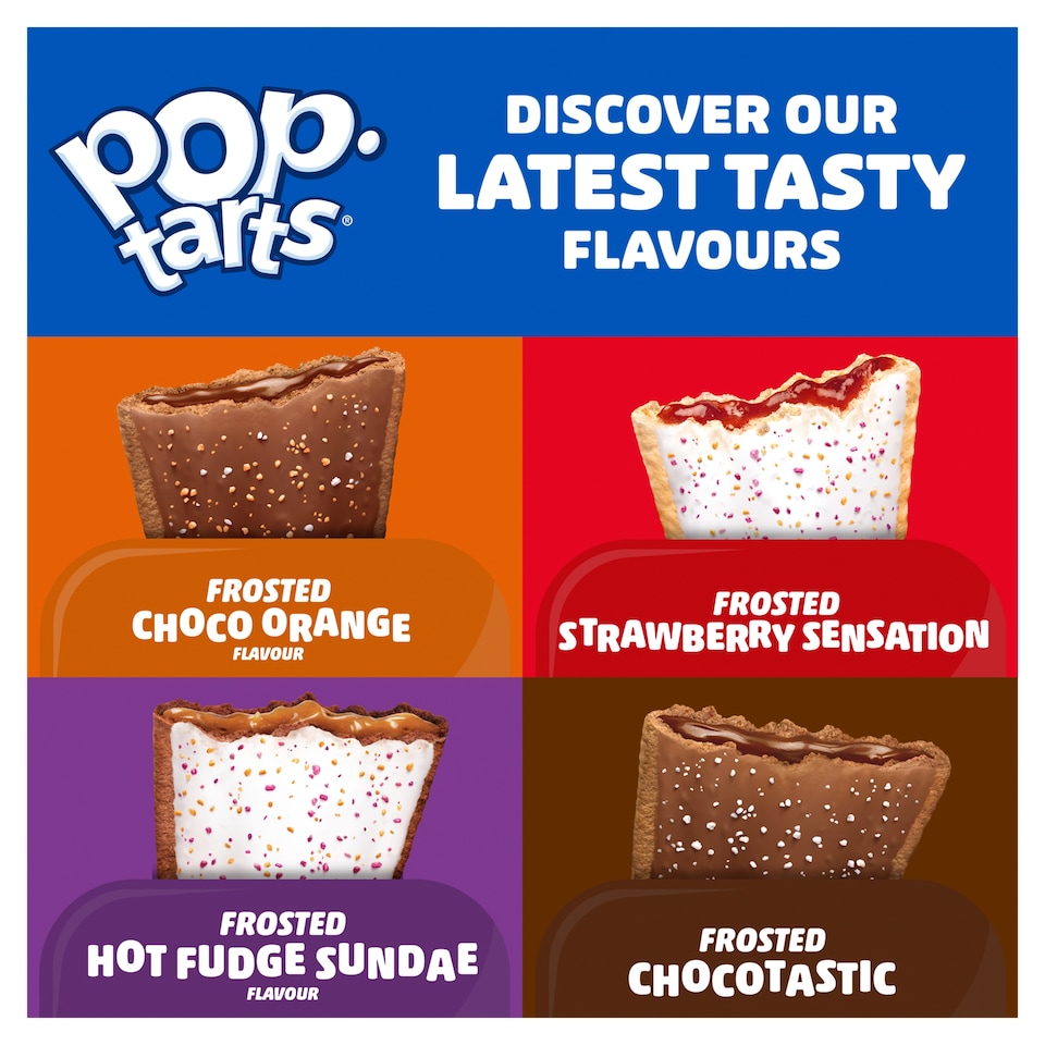 image 1 of Kellogg's Pop Tarts Choctastic Pastry Snacks 8x48g