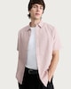 image 1 of F&F Pure Cotton Textured Short Sleeved Shirt in Pink