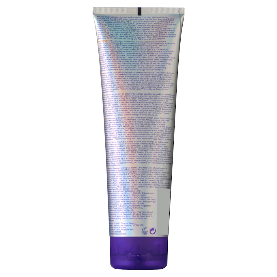 image 1 of Fudge Professional Clean Blonde Damage Rewind Violet-Toning Conditioner 250ml