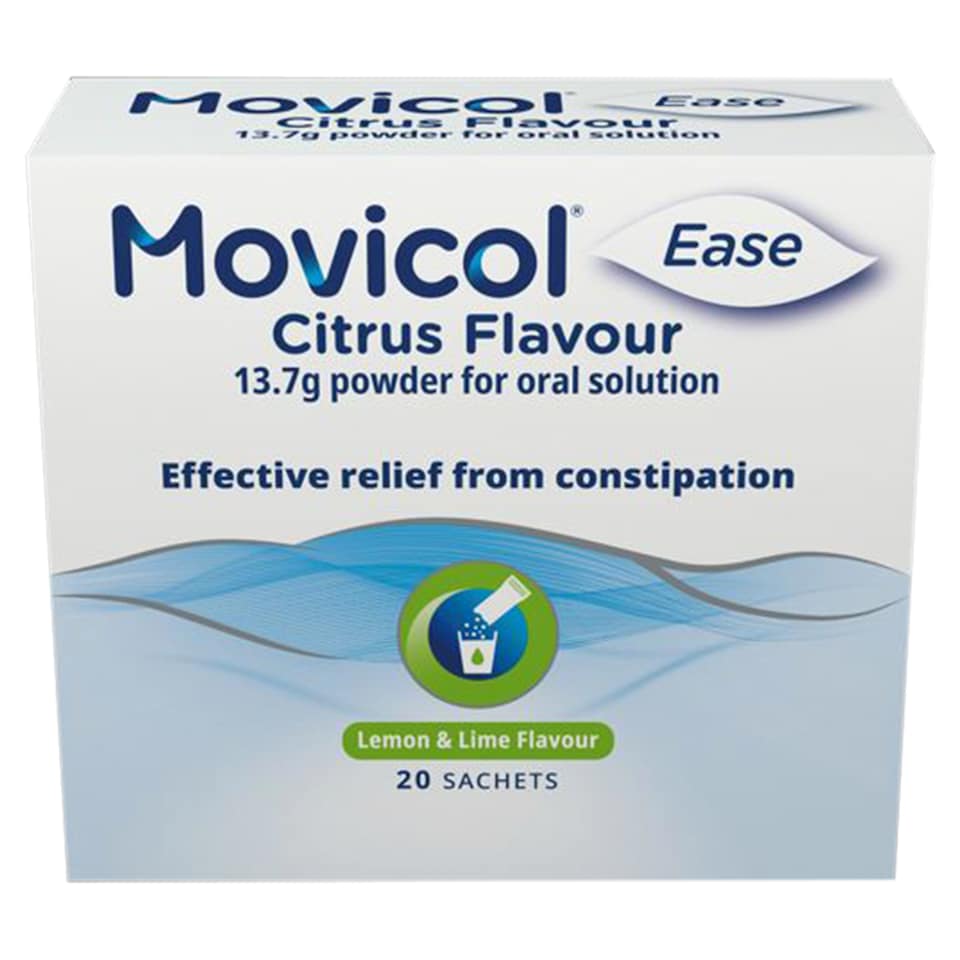 Movicol Ease Citrus Powder Sachets - Effective Relief For Constipation 20X13.7G