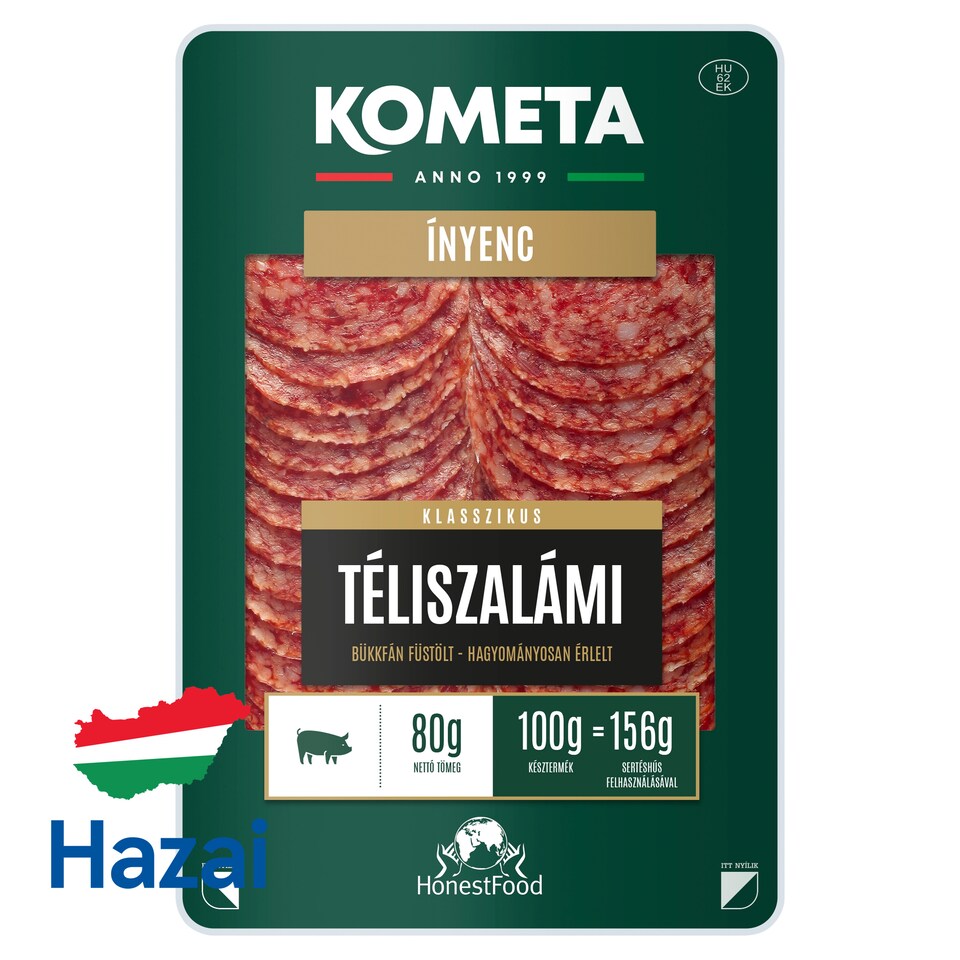 Kometa Ínyenc szeletelt klasszikus téliszalámi 80 g