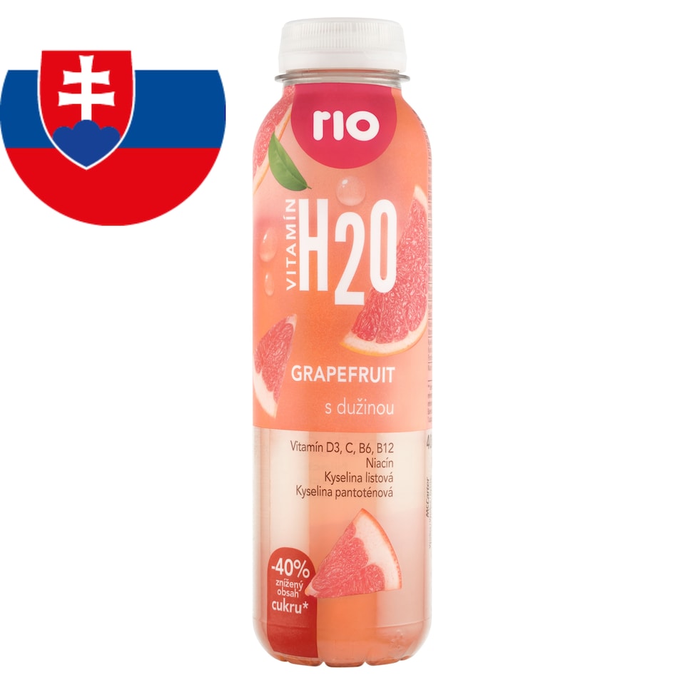 obrázok 1 z Rio Vitamín H2O grapefruit s dužinou 400 ml