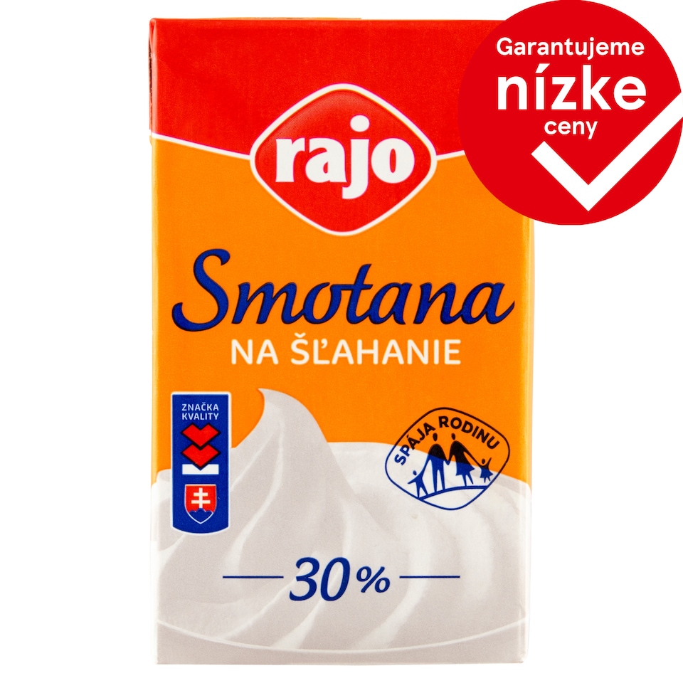 obrázok 1 z Rajo Smotana na šľahanie 30 % 250 ml
