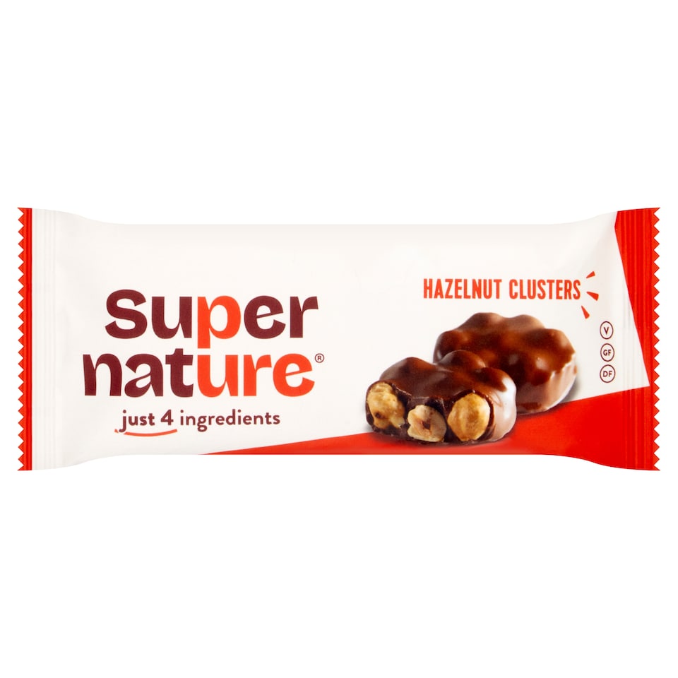 Super Nature Organic 2 Hazelnut Clusters 34G