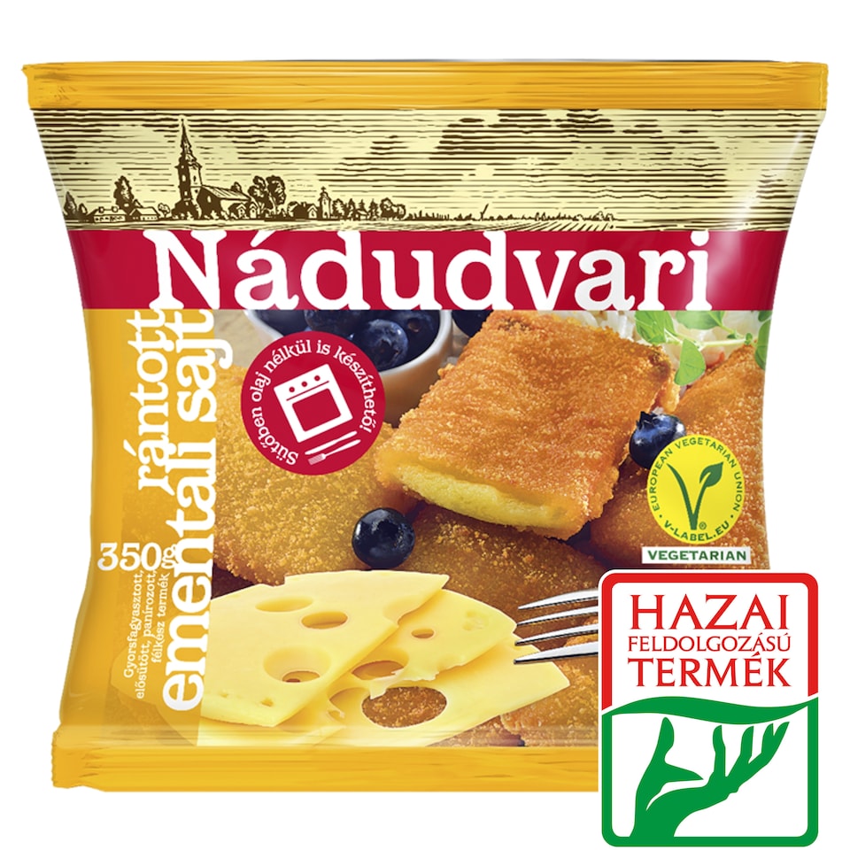 Nádudvari Quick-Frozen Breaded Emmental Cheese 350 g