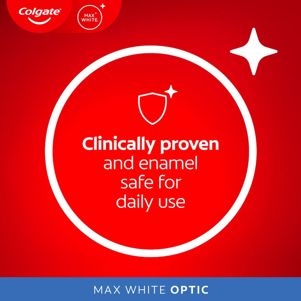 image 1 of Colgate Max White One Optic Whitening Travel Toothpaste 20ml