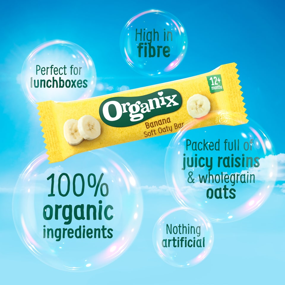 image 1 of Organix Banana Soft Oaty Bars 6x23g