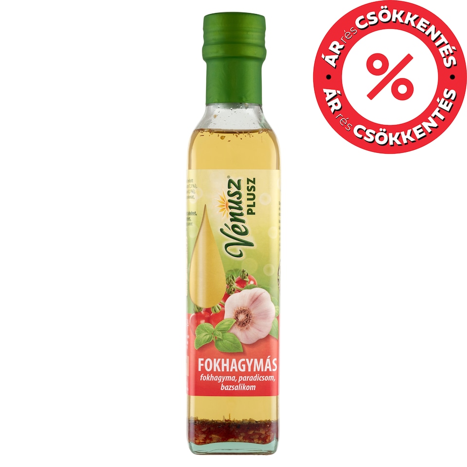 image 1 of Vénusz Plusz Rapeseed Oil with Garlic, Tomato and Basil Seasoning 250 ml