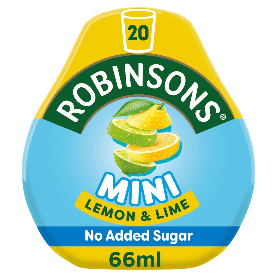 Robinsons Mini Lemon & Lime No Added Sugar Squash 66Ml