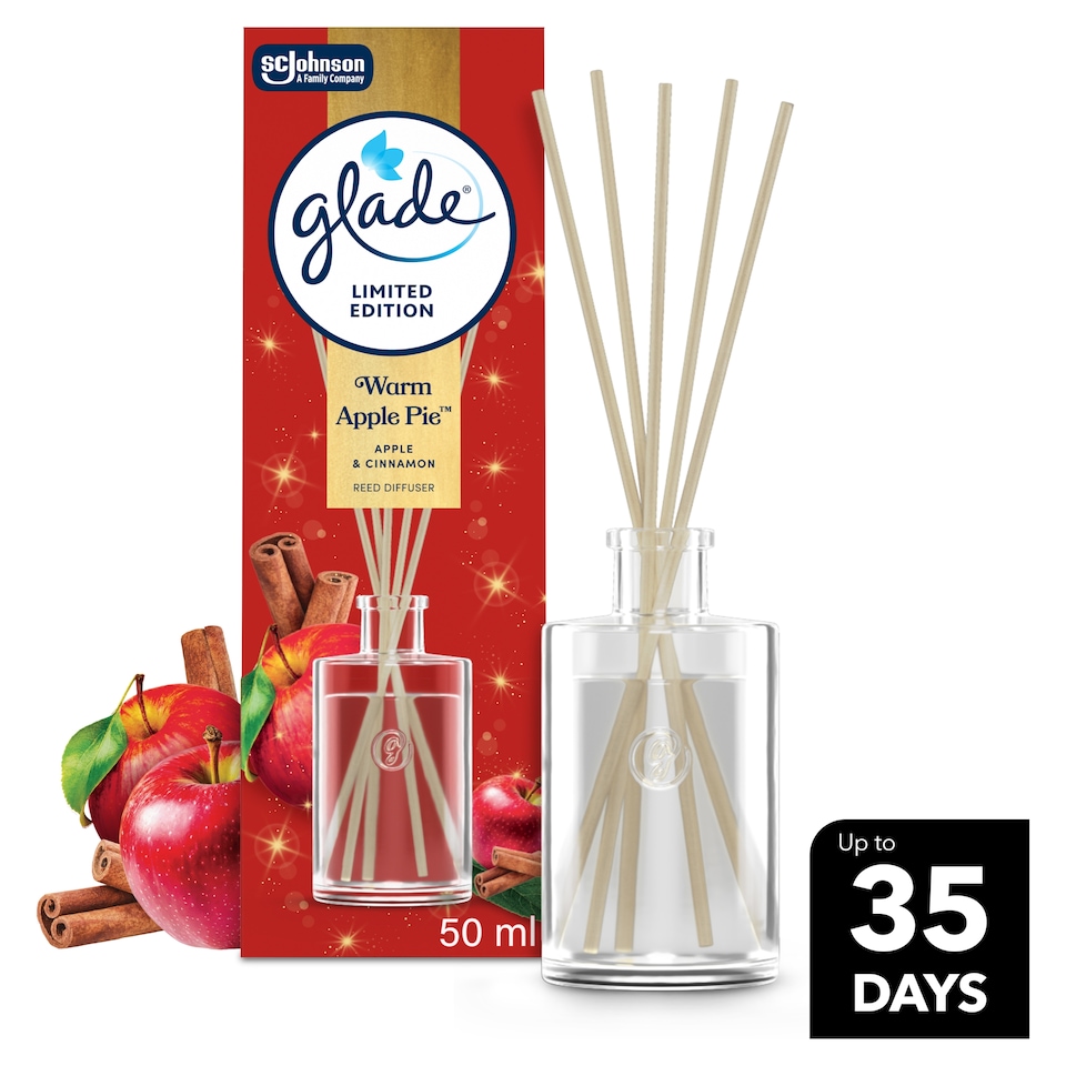 image 1 of Glade Reed Diffuser Warm Apple Pie 50ml