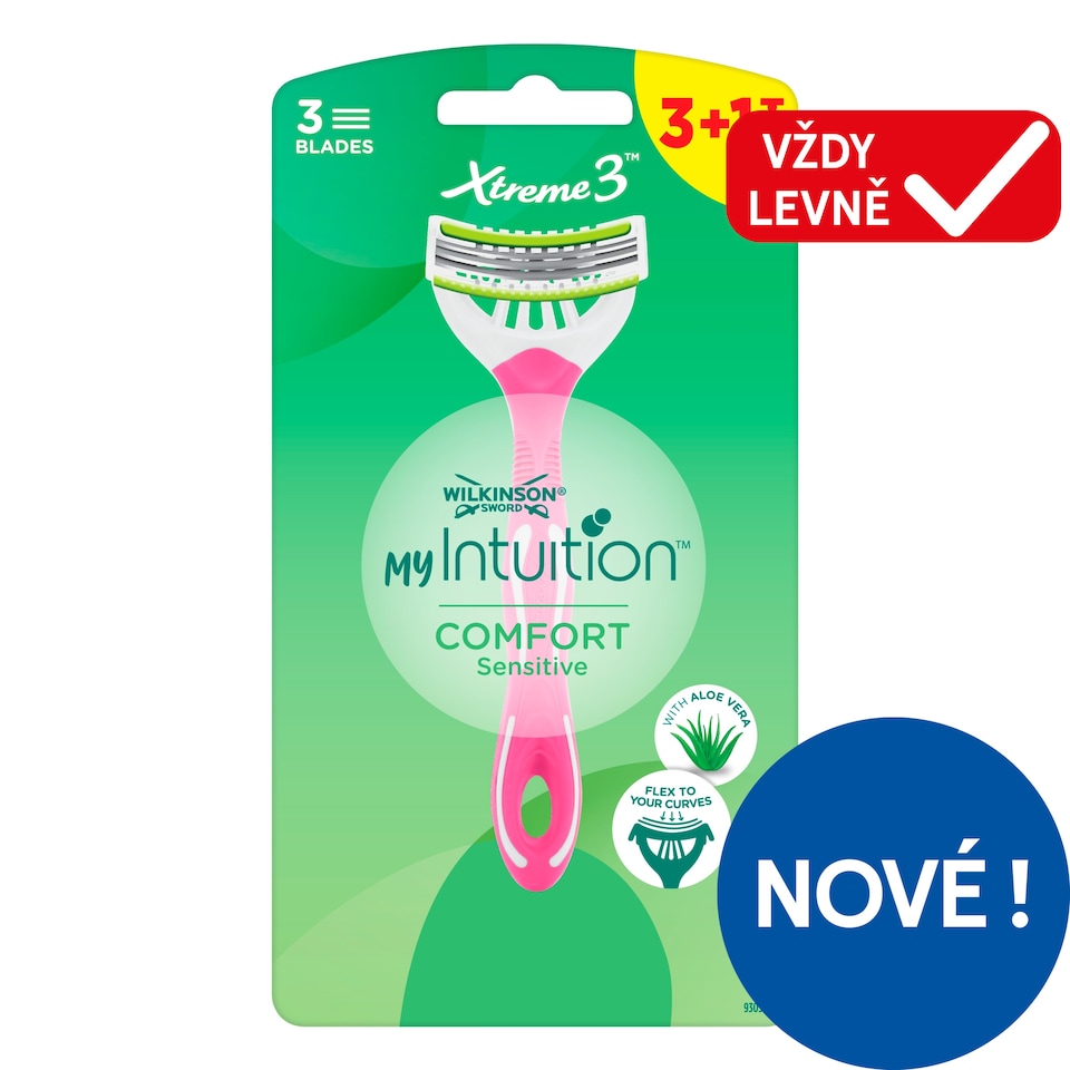 Wilkinson Sword My Intuition Comfort Sensitive Disposable Razor 3 + 1 pcs