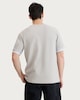 image 3 of F&F Textured Stripe Print Short Sleeved T-Shirt in Stone