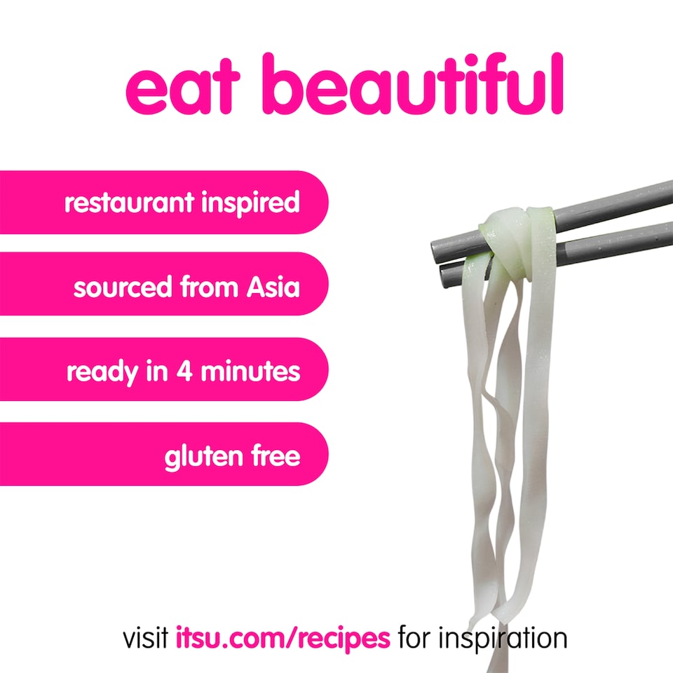 image 1 of itsu rice noodles serves 4 180g