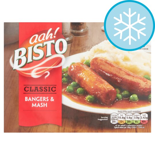 BISTO BANGERS & MASH 375G Tesco Groceries