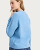 image 3 of F&F Seam Detail Long Sleeved Oversized Fit Jumper in Blue