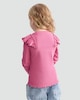 image 3 of F&F Girls 2-Pack Cotton Rich Frill Long Sleeved Tops in Multi