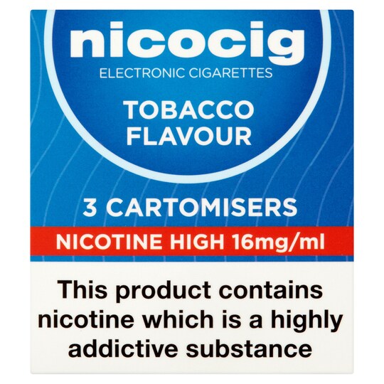 Nicocig Cart High Strength Tobacco 16Mg Tesco Groceries