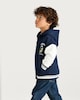 image 2 of F&F Boys Cotton Rich Champs Crocodile Bomber Jacket in Navy