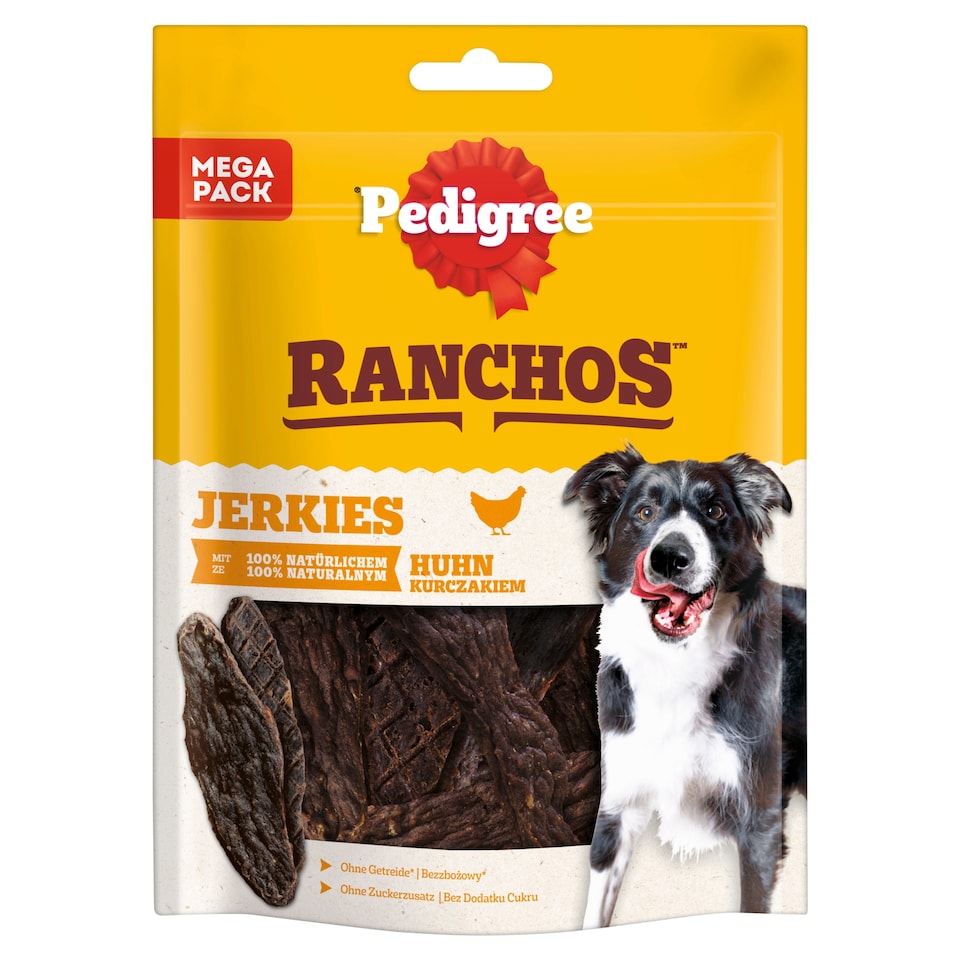 Pedigree Ranchos Jerkies kiegészítő állateledel kutyák számára csirkével 180 g