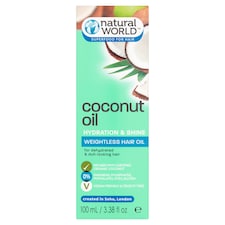 NAT WORLD C/NUT WTR HAIR T/MENT OIL 100ML