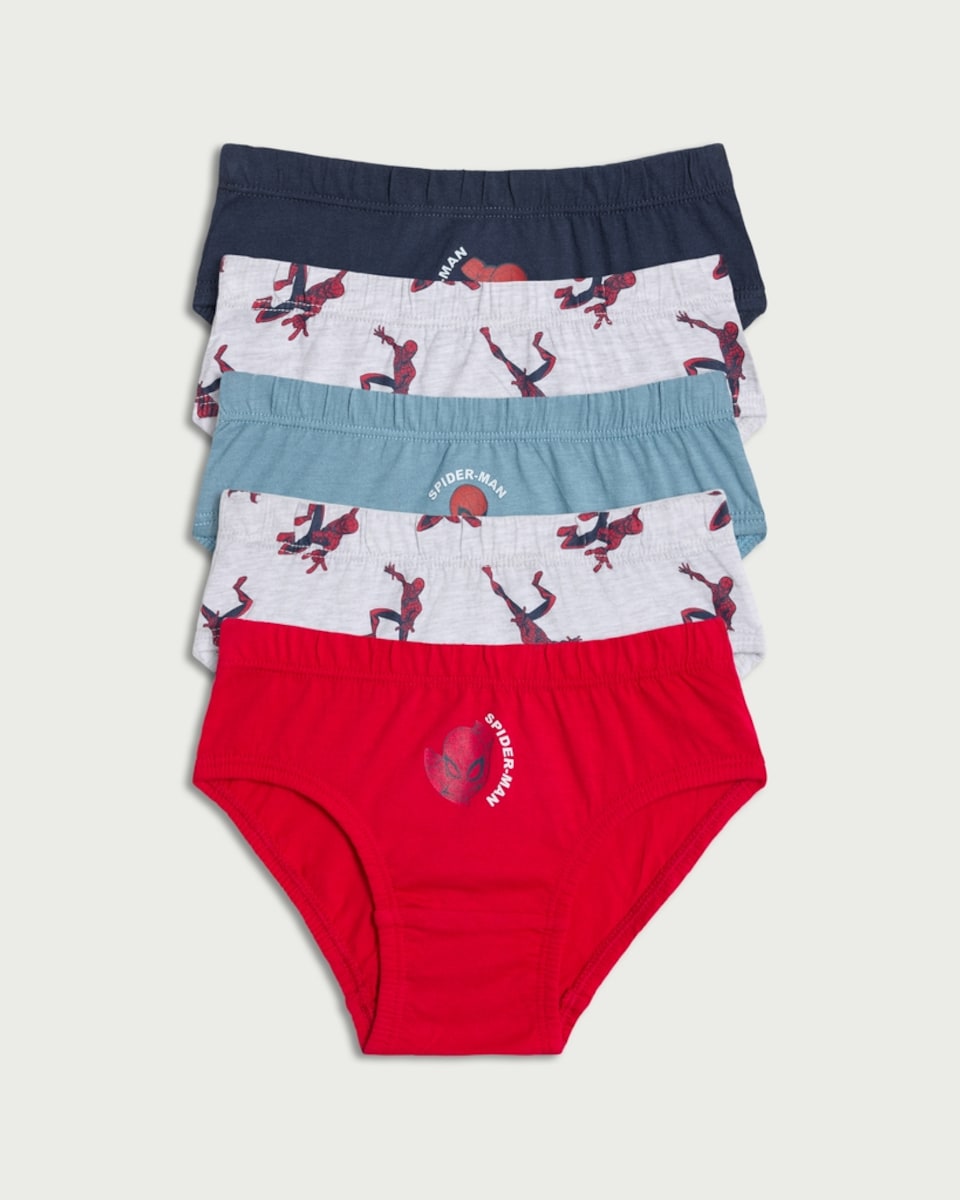 Marvel Spider-Man 5-Pack Pure Cotton Briefs in Multi