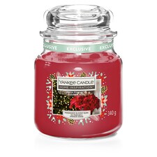 Yankee Medium Jar Candle - Festive Poinsettia