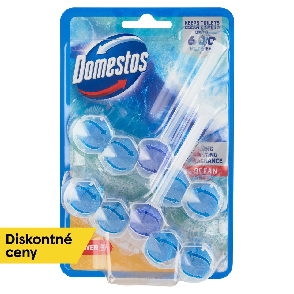 image 1 of Domestos Power 5 Ocean Solid Toilet Block 2 x 50 g