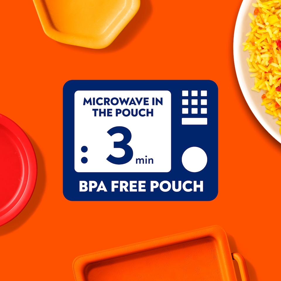 image 1 of Bens Original Golden Vegetable Microwave Rice Family Pack 450g