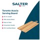 image 5 of Salter Healthy Eating Rectangle Acacia Wood Serving Board