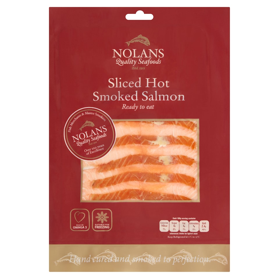 Nolans Hot Smoked Salmon 150G