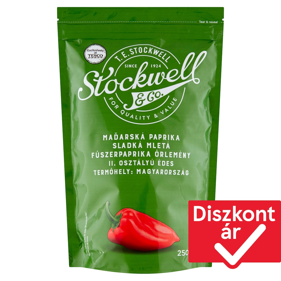 Stockwell & Co. II. osztályú édes fűszerpaprika őrlemény 250 g