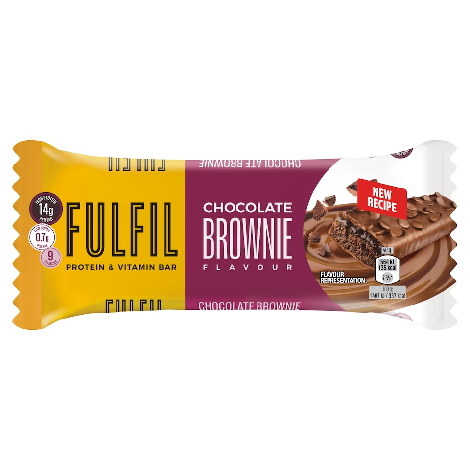 Fulfil Chocolate Brownie Protein & Vitamin Bar 40g