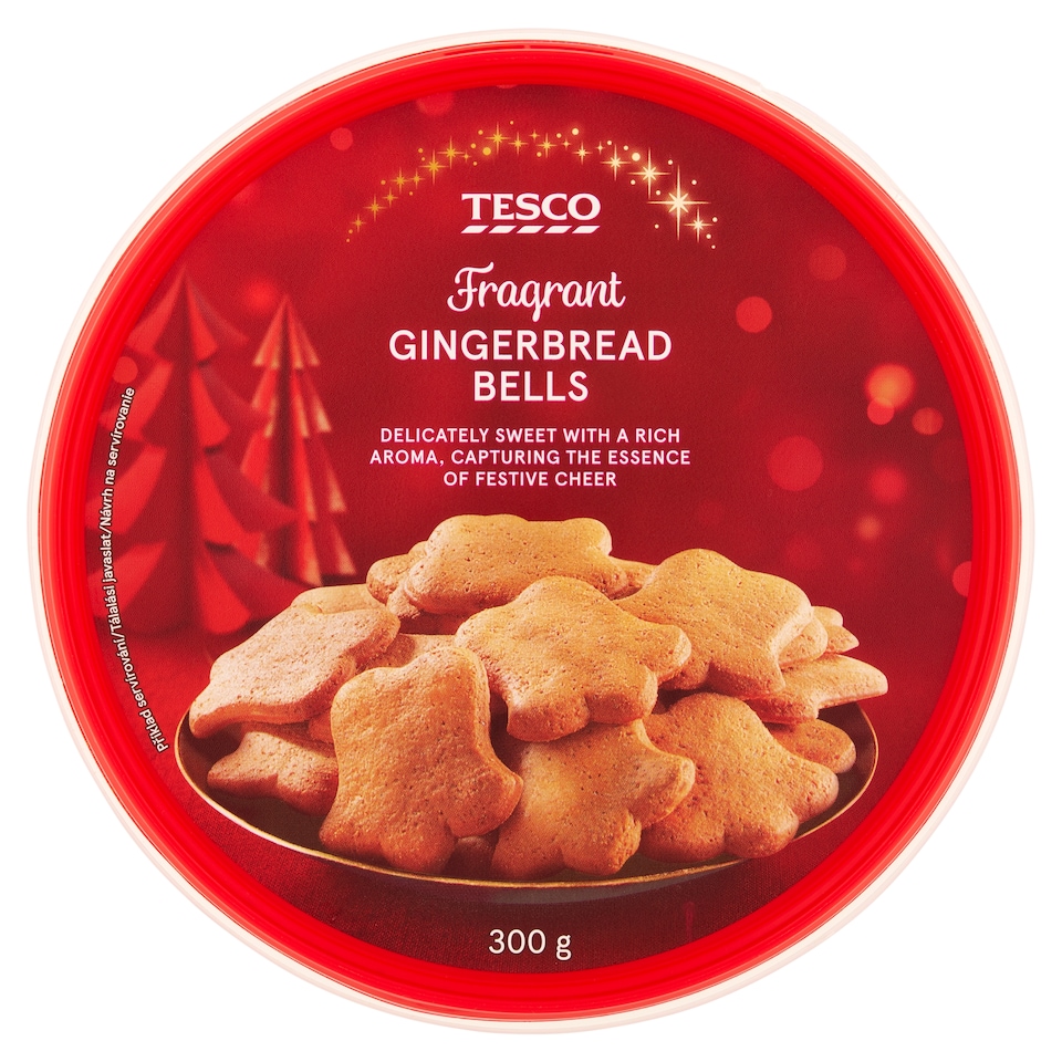 Tesco Fragrant Gingerbread Bells 300 g