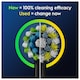 image 2 of Oral-B Pro Cross Action Black Toothbrush Heads 2 Pack