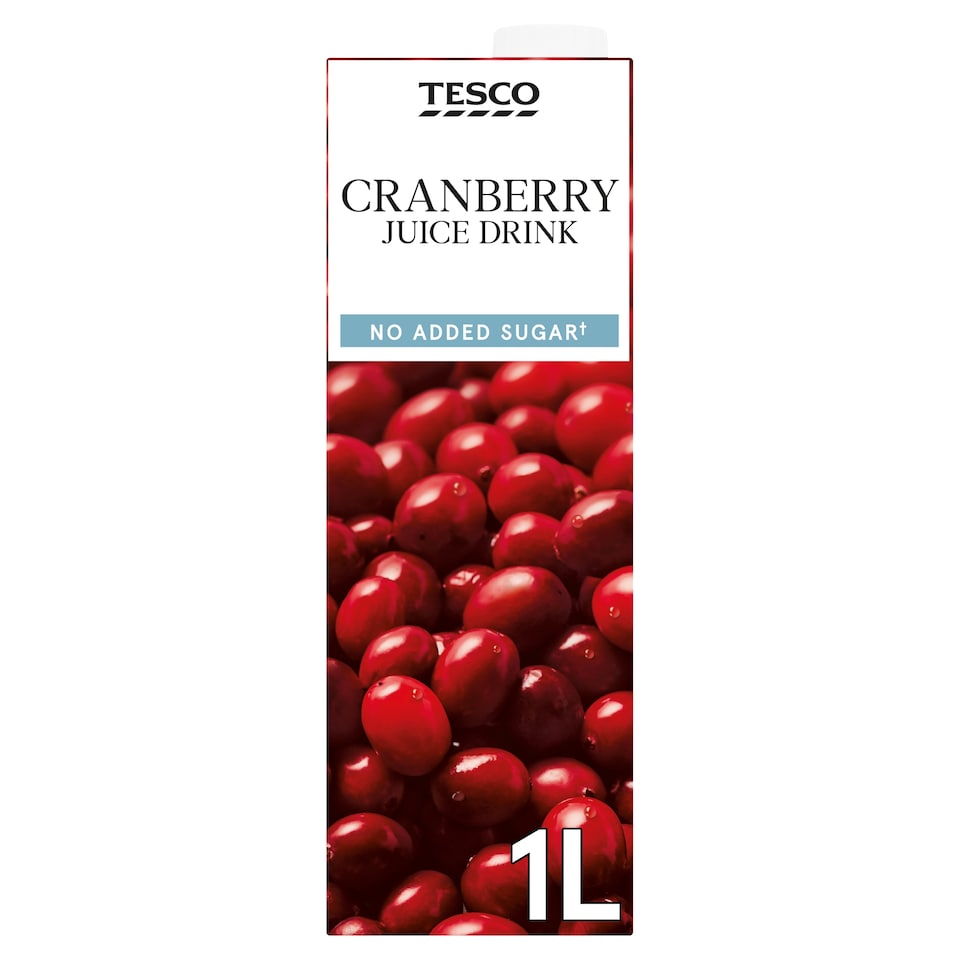 Tesco No Added Sugar Cranberry Juice Drink 1 Litre