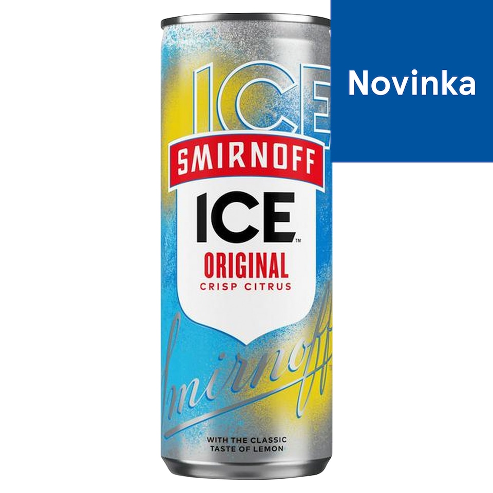 Smirnof Ice Original sýtený alkoholický nápoj s vodkou a citrónovou príchuťou 250 ml
