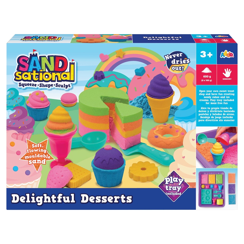 Obrázek 1 pro produkt Addo Kinetický písek + formičky dezert