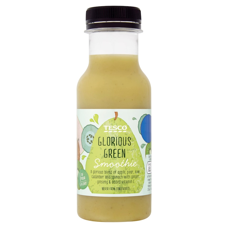 Tesco Glorious Green Smoothie 250ml Tesco Groceries