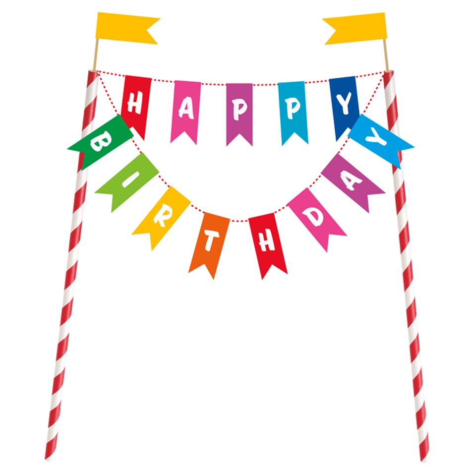 Bunting Cake Topper