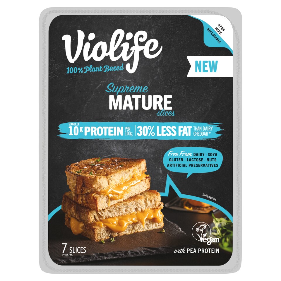 Violife Supreme Cheddar szeletek 140 g