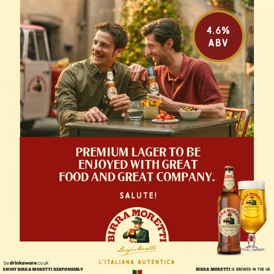 image 1 of Birra Moretti Premium Lager Beer 6 x 330ml