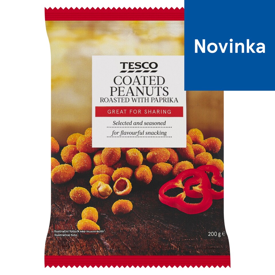Tesco Coated Peanuts Roasted with Paprika 200 g