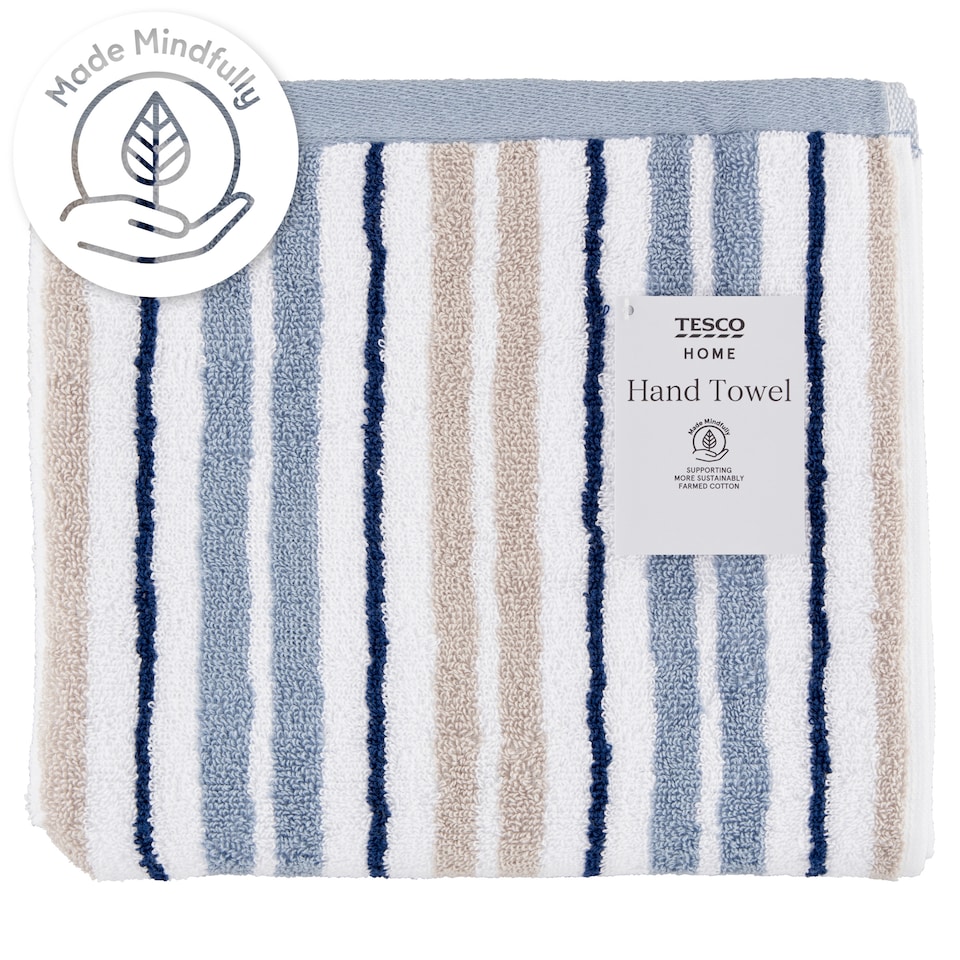 Tesco Home Stripe kéztörlő 50 cm x 90 cm