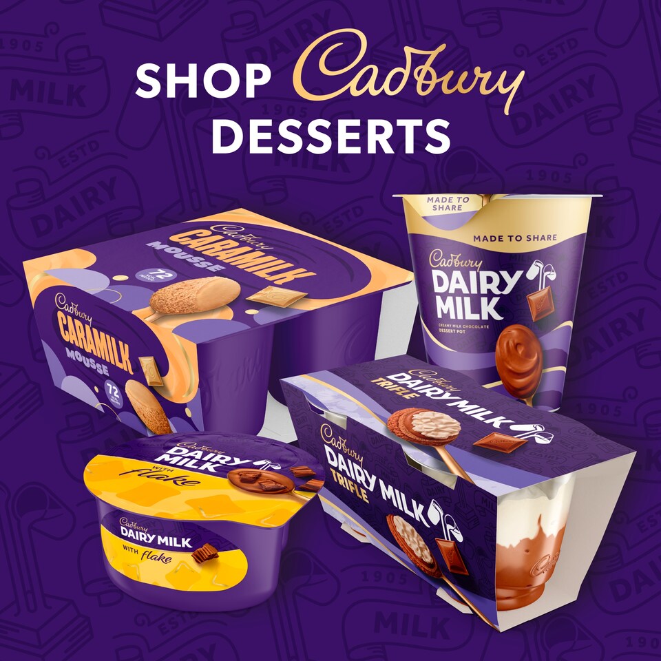 image 1 of Cadbury Dairy Milk Pots Of Joy Caramel Chocolate Dessert 4 X 60G