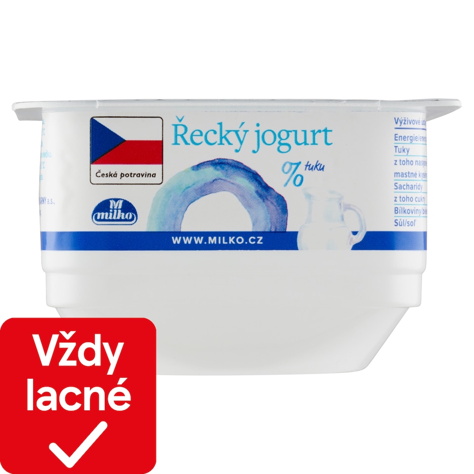 obrázok 1 z Milko Řecký jogurt 0% biely 140 g