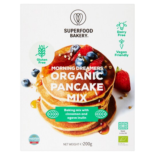 Superfood Bakery Organic Pancake Mix 200G Tesco Groceries