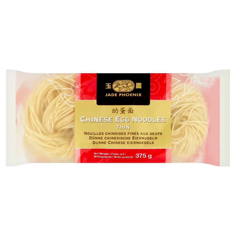 Jade Phoenix Chinese Egg Noodles Thin 375G