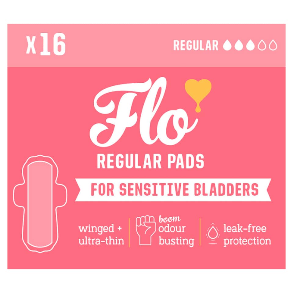 image 1 of FLO Organic Sensitive Bladder Bamboo Pads (16 Pads)