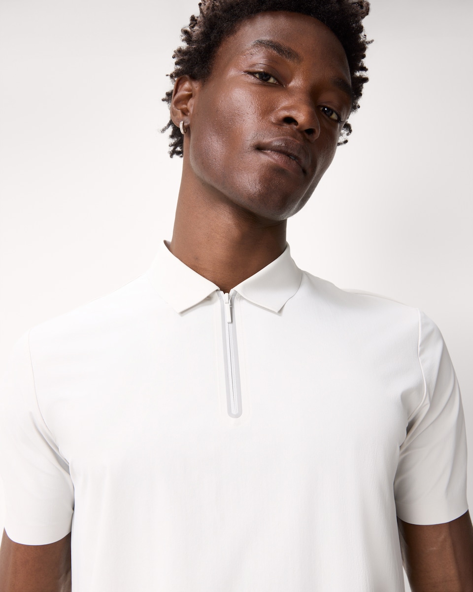 image 1 of F&F Active ULTRAMOVE Golf Polo Shirt in Ecru